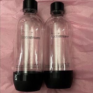 SodaStream Carbonating Bottles with Black Caps